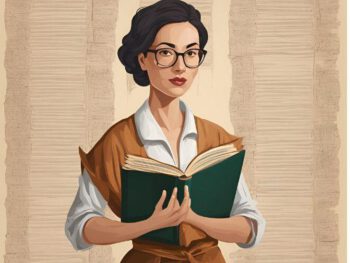 Doktorandin vor der Abgabe ihrer Doktorarbeit